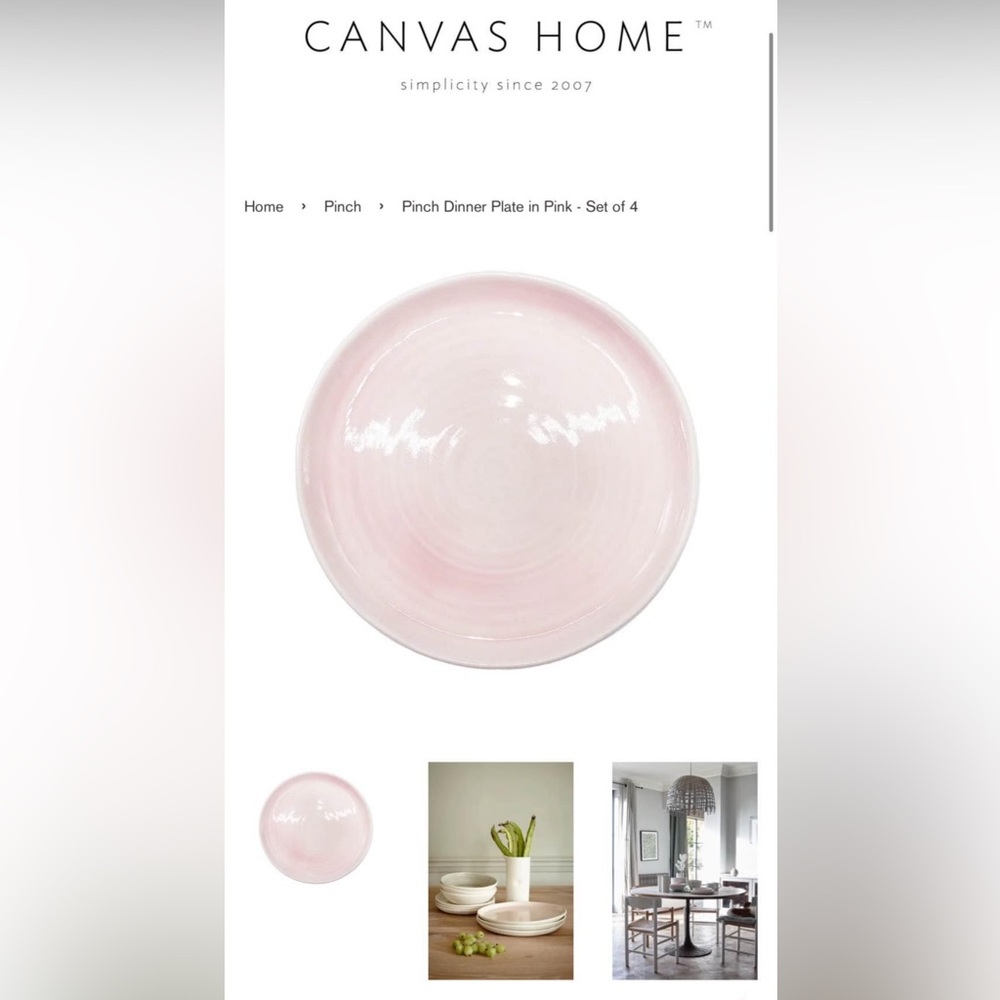 Canvas home dinner plates